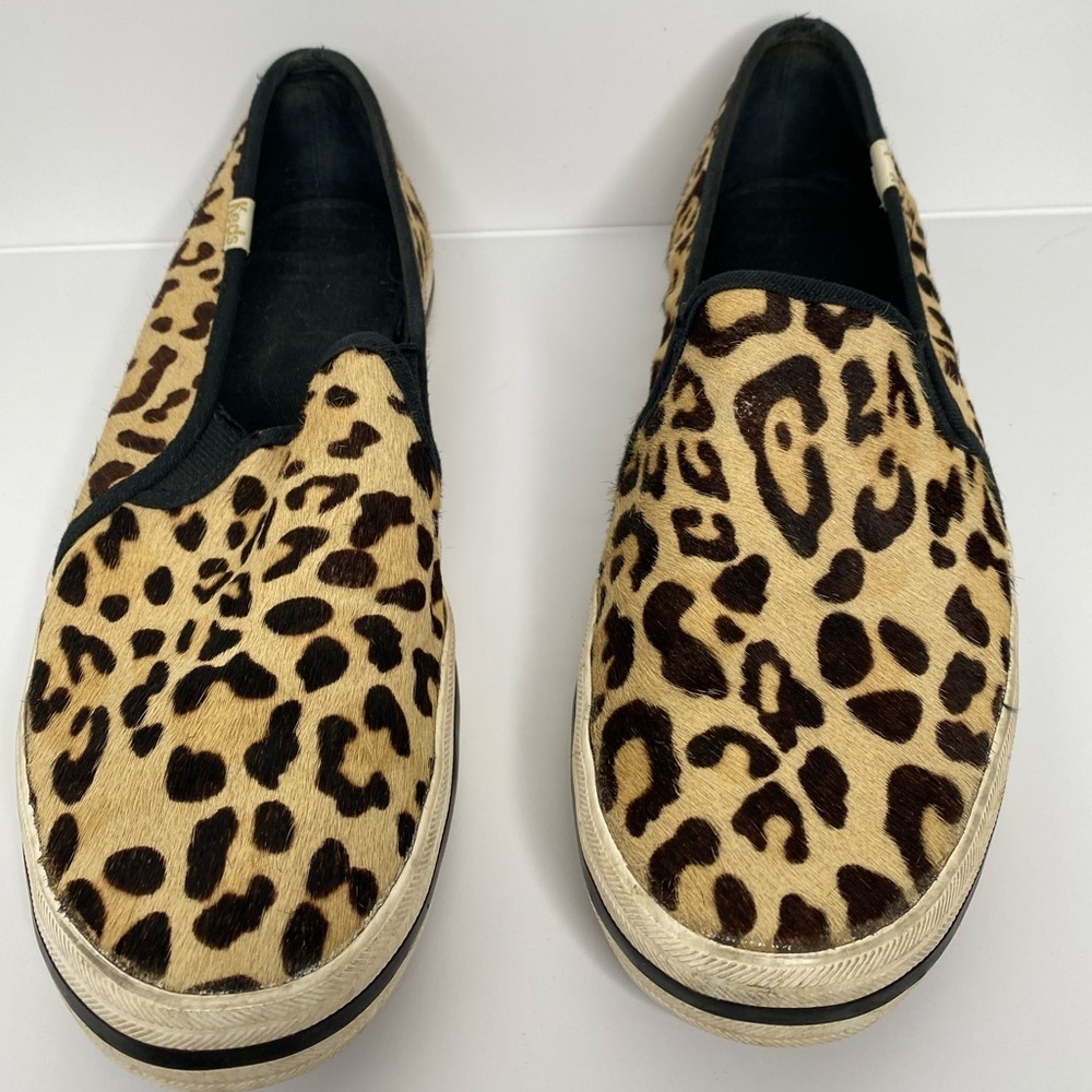 KATE SPADE New York X Keds Leopard Print Double Decker Slip-On Sneakers